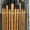 Black gold paint brushes