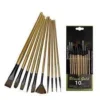 Black gold paint brushes
