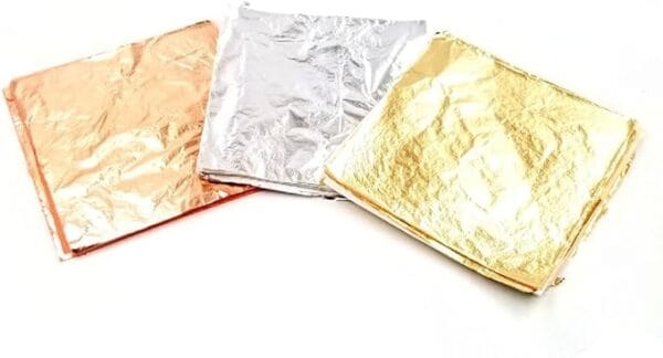Gold silver leaf sheets