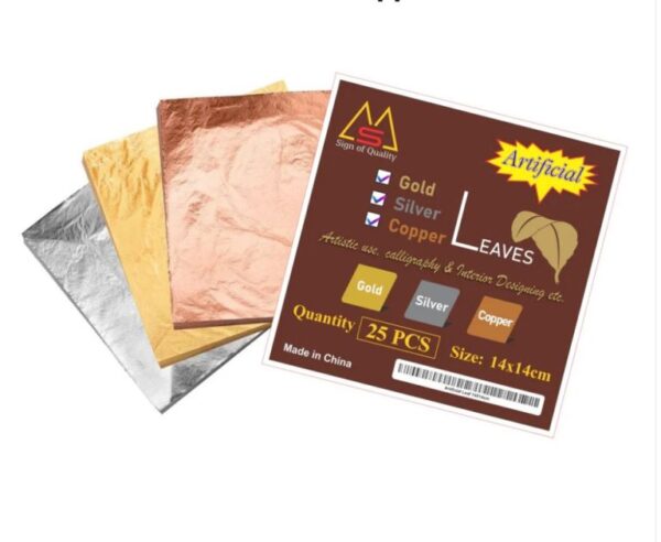 Gold silver leaf sheets