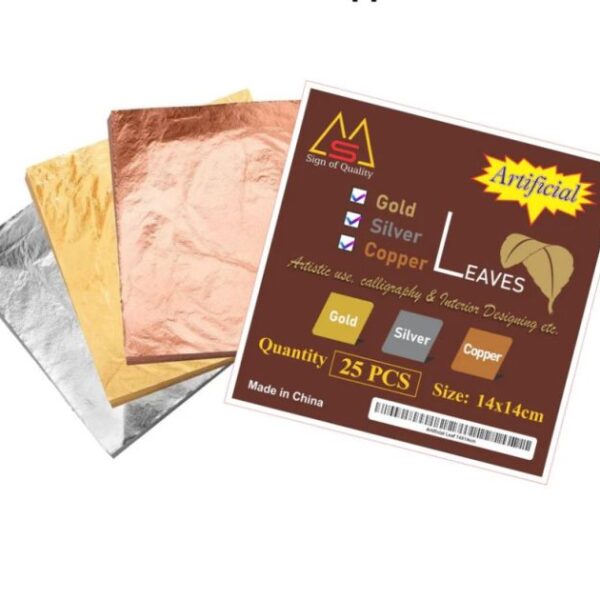 Gold silver leaf sheets